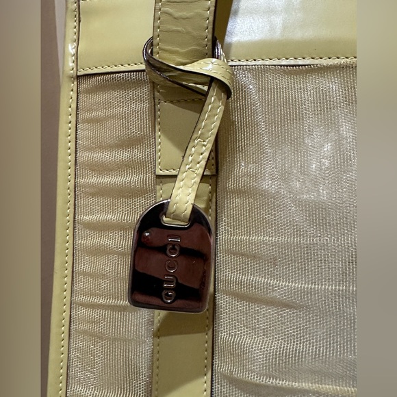 Gucci by Tom Ford Yellow Mesh Tote with Pouch - Picture 3 of 14